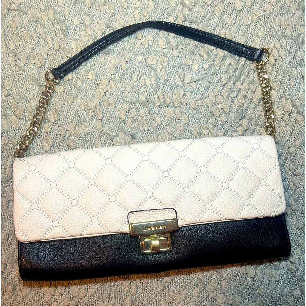 Calvin Klein Leather Black and White handbag